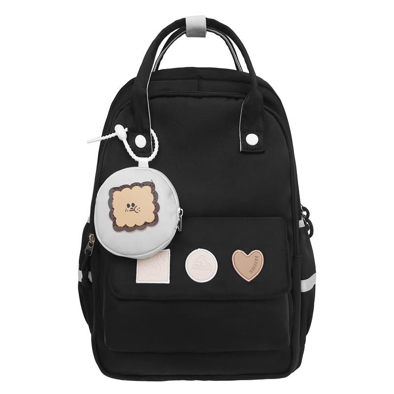A new Japanese-style ins backpack with a high level of appearance and a fresh and sweet school style. It is a lightweight and large-capacity backpack for primary and secondary school students Item Picture