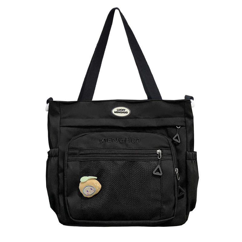 Japanese-style ins student crossbody bag, cute and casual for girls, large-capacity student tutorial bag, forest-style office worker single-shoulder bag Item Picture