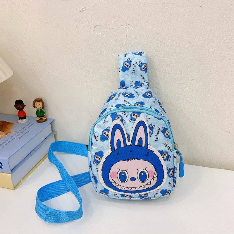 The new 2024 winter children's cartoon chest bag and waist bag with sweet printed crossbody bag, as well as a portable pocket bag for travel Specification drawing
