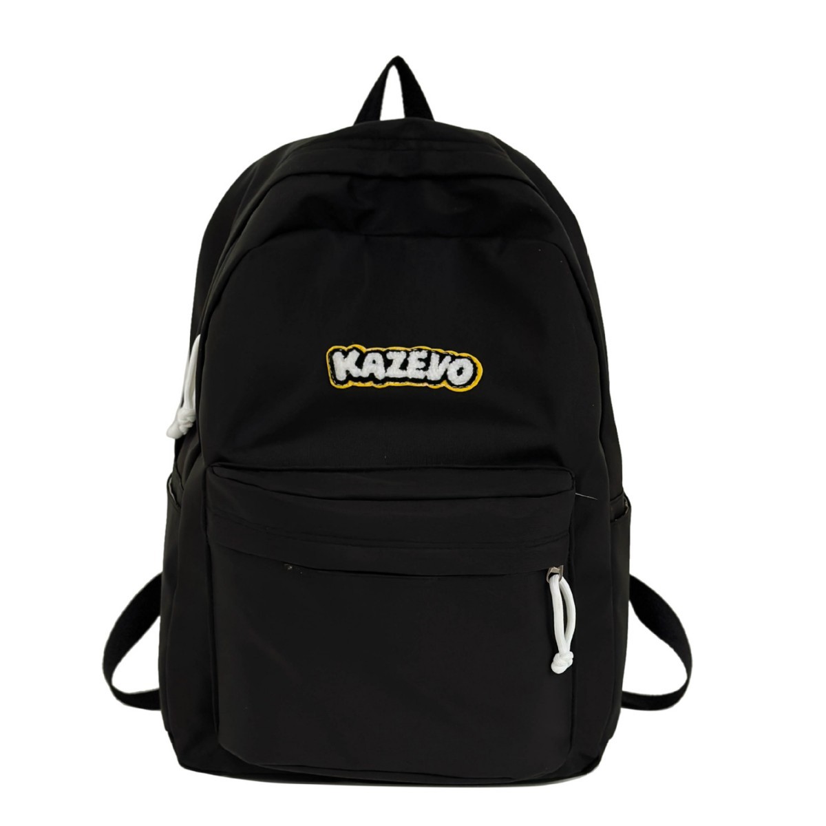 Japanese-style ins fresh and casual schoolbag, simple and versatile backpack for junior and senior high school students, solid-color backpack for college students Item Picture