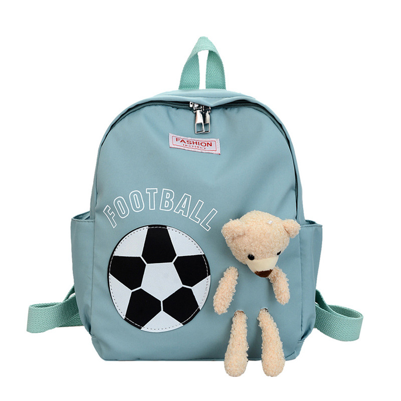 Children's travel cartoon schoolbags, primary school students' backpacks, cute six-color football backpacks for boys and girls Item Picture