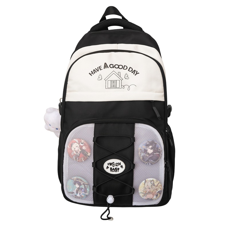 High-quality schoolbags for girls, with a fresh and simple color-blocking combination and a high level of appearance. For junior and senior high school students, multi-layered lightweight backpacks for boys Item Picture