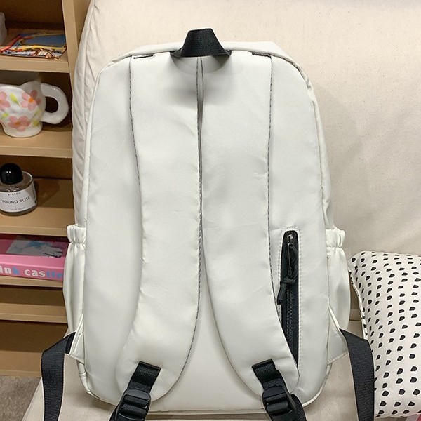 The 2025 new style fashionable backpack is a simple and large-capacity travel backpack for men and a cute and casual Korean-style schoolbag for women Specification drawing