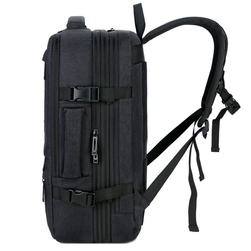 Men's large-capacity business and casual backpack, multi-functional computer bag, men's schoolbag, waterproof details Picture