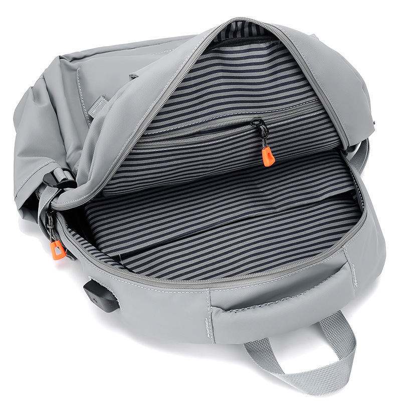 Middle school schoolbag, girls' junior high school backpack, men's fashionable outdoor travel and commuting bag with multiple pockets Item Picture