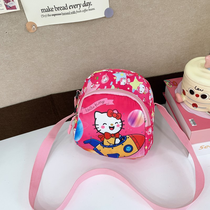 Cartoon Children's Coin Purse 2025, Cute Kuromi Casual small chest Bag for girls, Stylish crossbody bag for outdoor outings Specification drawing