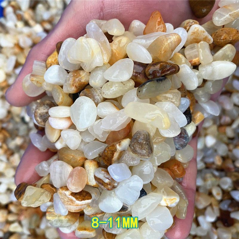 Wholesale of crushed stones, small jade, rain flower stones, succulent pavement, fish tanks, garden decoration, flower pavement, pebbles, small stones Item Picture