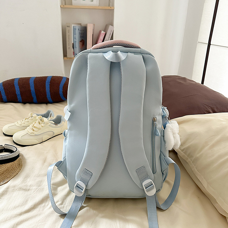A new high-appearance-level, fresh and sweet school-style backpack from Japanese Instagram, a lightweight and large-capacity backpack for junior and senior high school students Specification drawing