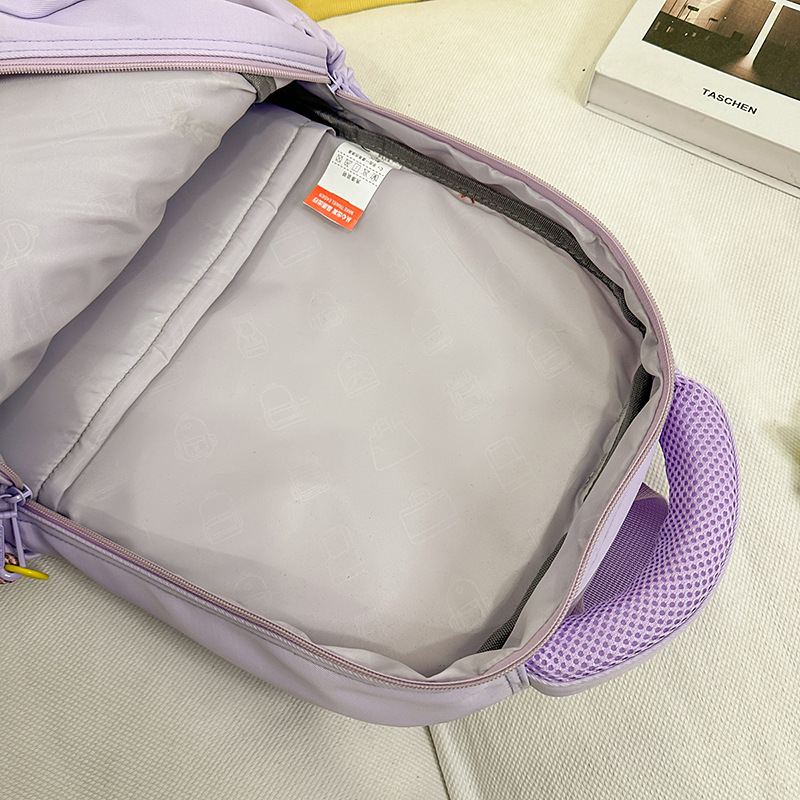 2025 New student large-capacity multi-compartment backpack, fresh college style backpack, student casual schoolbag Application Scenario
