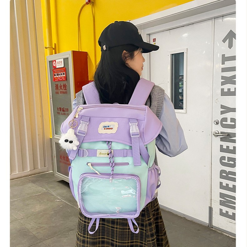 New ins pain bag, a backpack for primary school students, a Japanese-style schoolbag for junior high school students, and a backpack for girls and senior high school students with large capacity Application Scenario