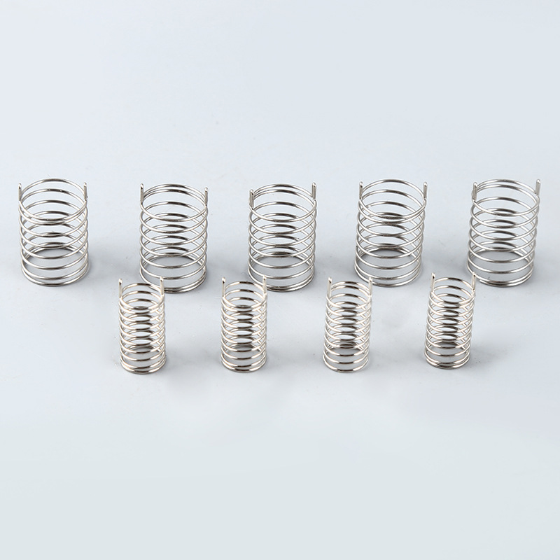Switch button compression spring, stainless steel tower compression spring, shock-absorbing spring, mechanical shock-absorbing pressure spring details Picture