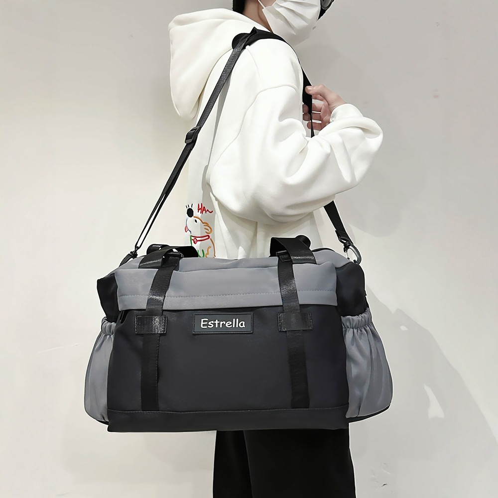 Short business trip travel bag for men, casual business travel crossbody bag for women, lightweight, waterproof and large-capacity portable fitness bag full figure