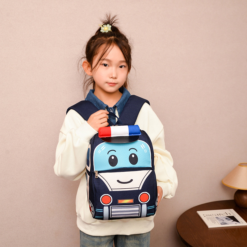 The new children's schoolbag is a cute cartoon backpack for boys and kindergarten babies. It's also a lightweight backpack for girls details Picture