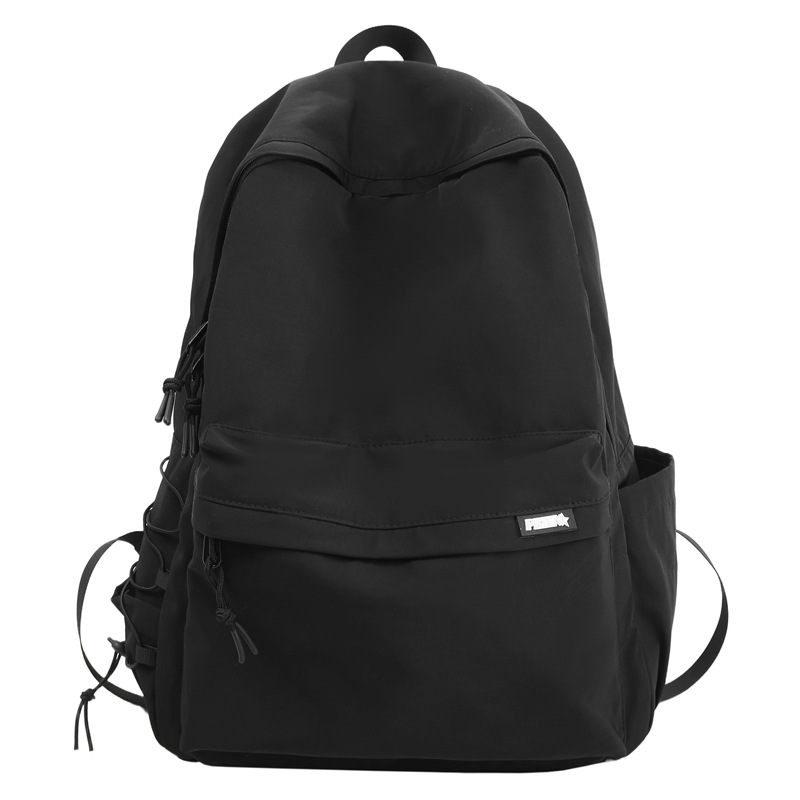 A new high-look, fresh and solid-color casual backpack from the Korean version of ins. It's a simple, lightweight and large-capacity backpack for couples Item Picture