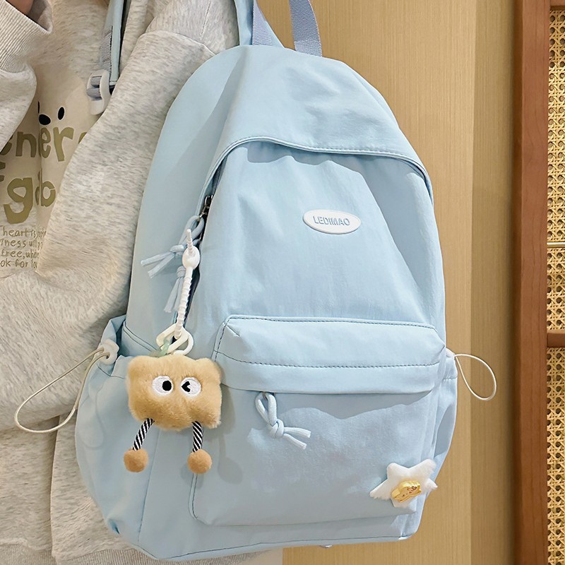 New high-appearancelevel college style schoolbag for junior and senior high school girls, light, simple, casual and versatile, large-capacity backpack details Picture