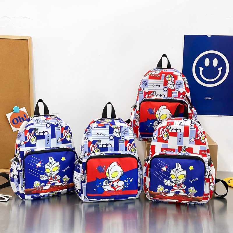 2024 New Cute Ultraman Backpack for kindergarten students and children, little boy backpack details Picture