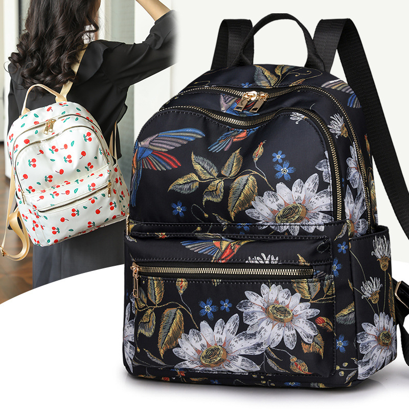 Trendy casual backpack for women 2025 New style fashionable travel small backpack, lightweight Oxford fabric versatile travel bag details Picture