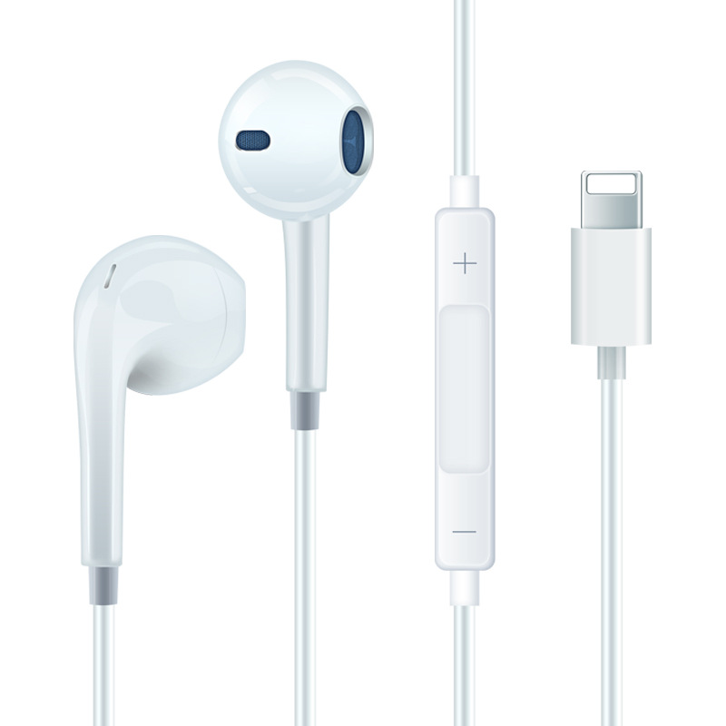 Apple wired headphones, iPhone in-ear headphones with line control, Bluetooth headphone cables, wholesale from Huaqiangbei factory Item Picture