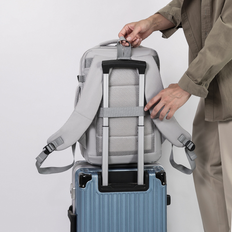 Cross-border high-end business backpack, large-capacity 15.6-inch notebook backpack, multi-functional business travel and commuting bag details Picture