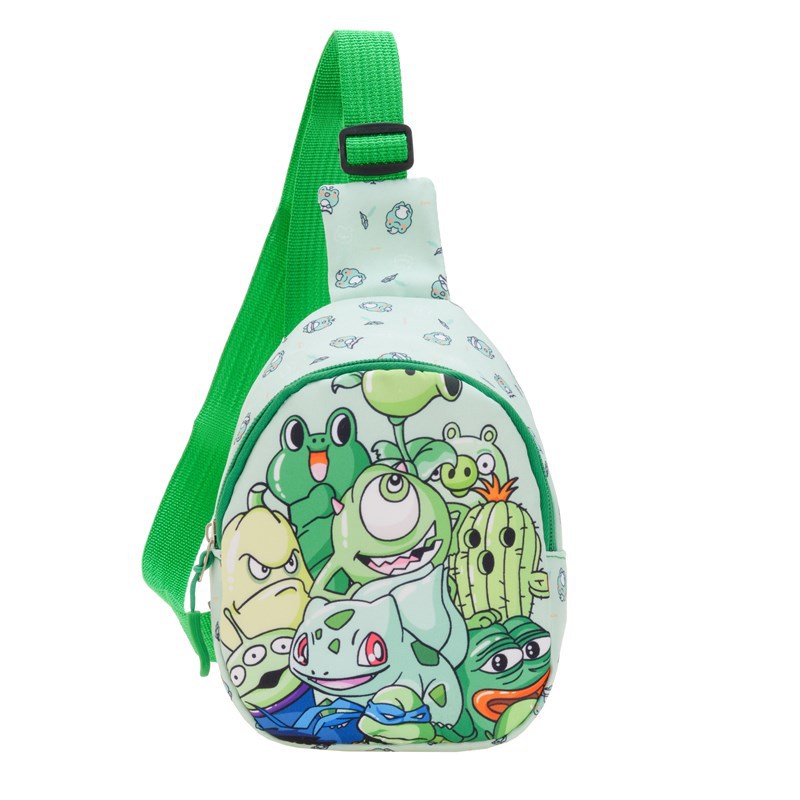 A new 2024 anime cartoon children's trendy and fashionable chest bag, a single-shoulder crossbody bag for little girls in kindergartens Item Picture