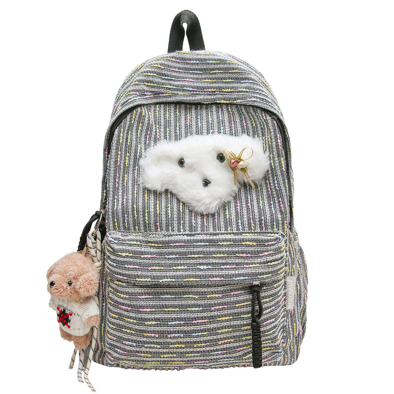 High-appearanceess-level soft girl backpack, Instagram cute single-shoulder bag, mini large capacity, versatile student spring outing backpack Item Picture