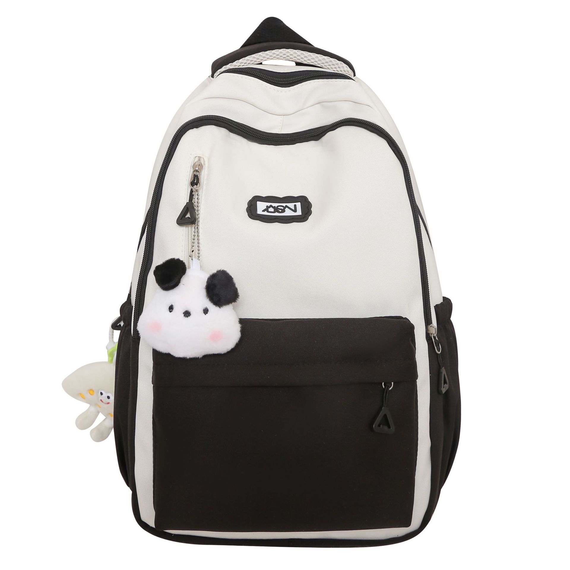Forest-style color-blocking schoolbag for girls, lightweight middle school backpack, Korean version of Instagram, cute backpack for third and fifth grade primary school students Item Picture