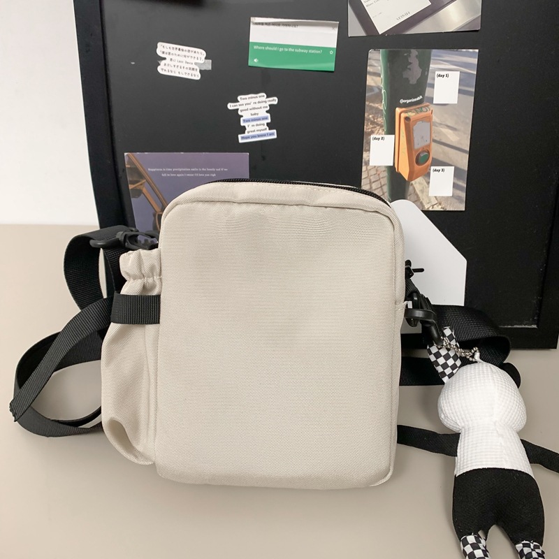 2024 New Japanese streetwear brand sports small bag, women's Harajuku style single-shoulder student phone bag, casual men's crossbody bag Specification drawing