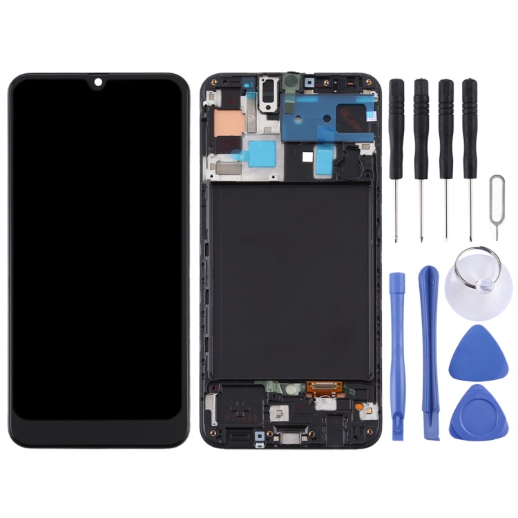 Suitable for Samsung for Galaxy A50 TFT material LCD touch assembly with frame (color) details Picture