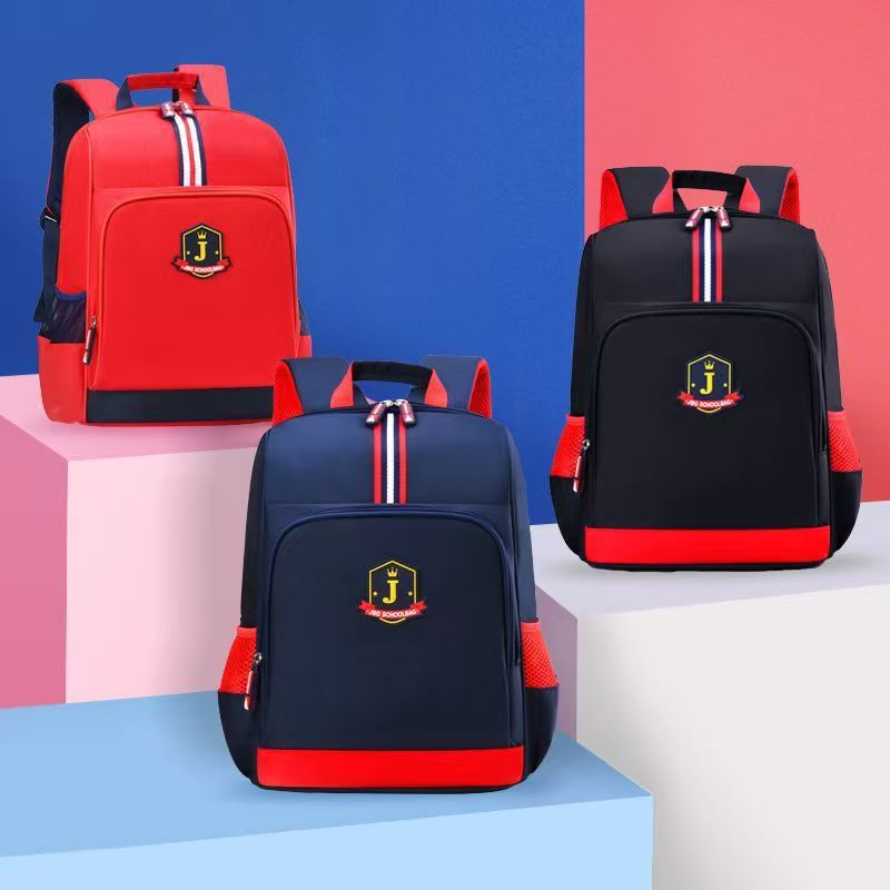 Classic children 's casual large capacity 1-3-6 grade boys' and girls' backpack lightweight British primary school bag Specification drawing