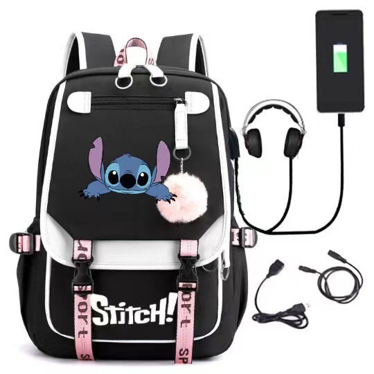 Schoolbags for primary school students, backpacks for boys and girls, double-shoulder bags, large capacity, cartoon children, cute teddy factory customization Specification drawing