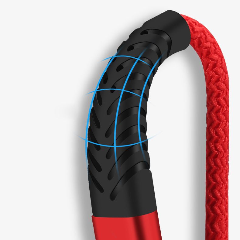 The fish-tail pin braided data cable is foldable and wear-resistant. The 2.4A fast charging cable is suitable for iPhone 15 and Android Type- Application Scenario