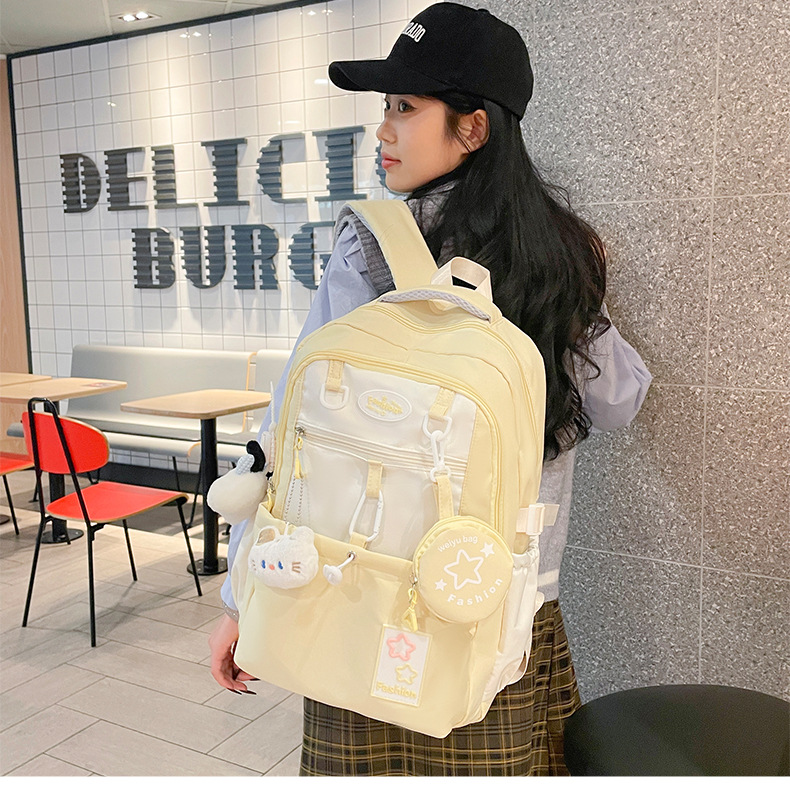 Senxi College Style Backpack for junior and senior high school students, multi-functional tutorial bag, versatile, high appearance level, large capacity schoolbag Specification drawing