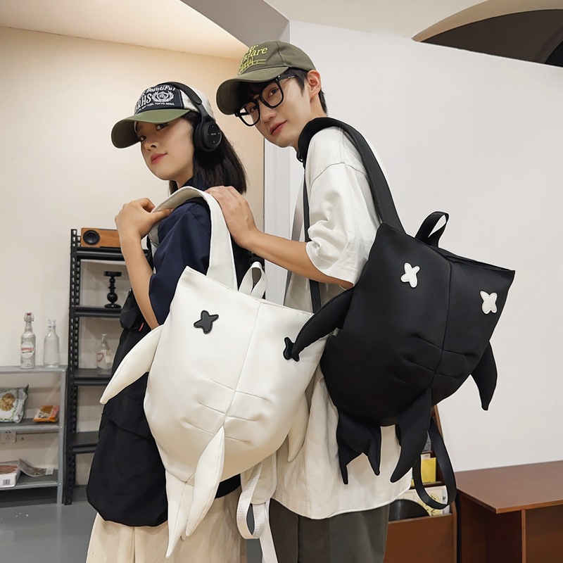 This backpack features an original design with unique personality. It's a trendy backpack for both men and women. It's a large-capacity, fashionable backpack full figure