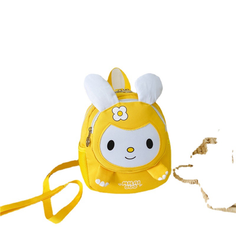 Children's kindergarten schoolbag, girls' super cute little rabbit backpack, ultra-light baby anti-wandering backpack, trendy style Item Picture
