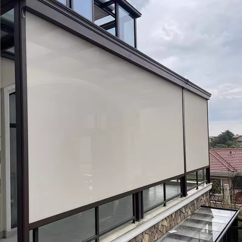Intelligent electric windproof roller blinds, sunshades, mosquito-proof partitions, indoor balconies, outdoor pavilions and sunshades from the original manufacturer Specification drawing