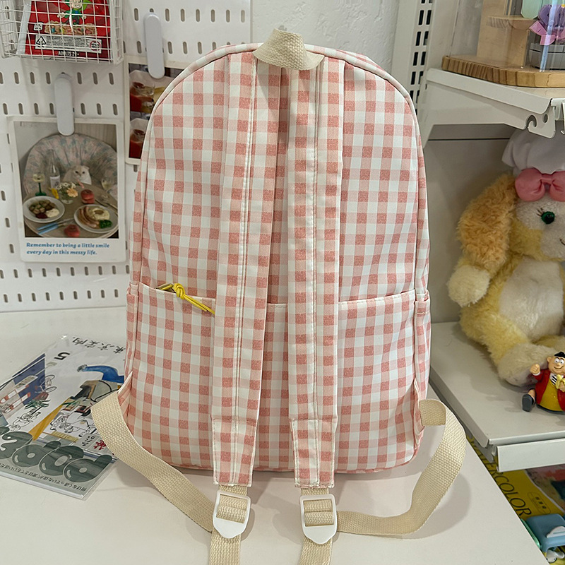 Japanese-style fresh, sweet and casual schoolbags for junior and senior high school students, simple and versatile backpacks, ins lightweight cartoon backpacks Specification drawing