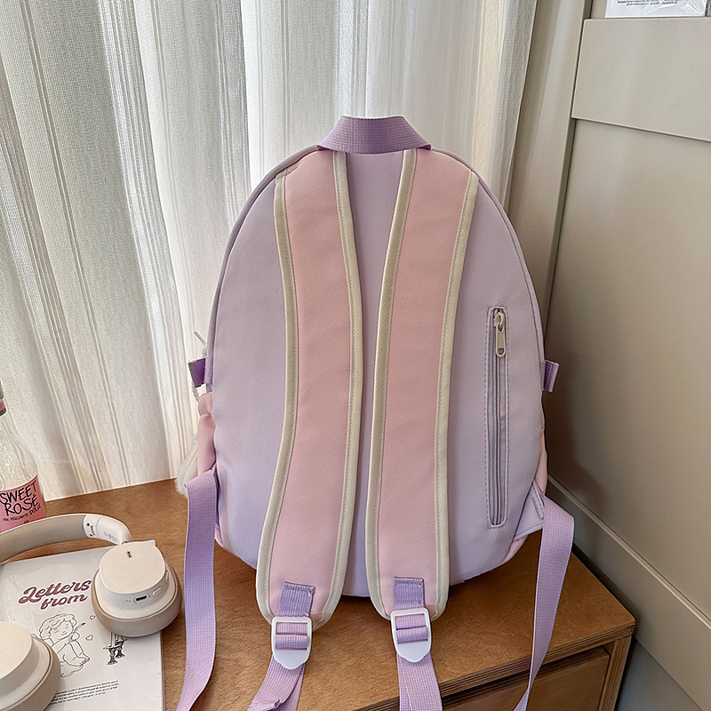 A new high-appearance-level Korean ins fresh and sweet color-blocking transparent balm bag with a large capacity for women Specification drawing