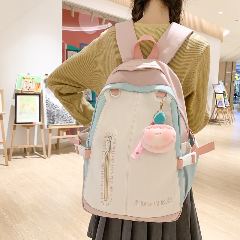 A Japanese-style Instagram high school student's cute schoolbag with a high level of appearance, a Korean-style Instagram sweet and stylish primary school student's backpack full figure
