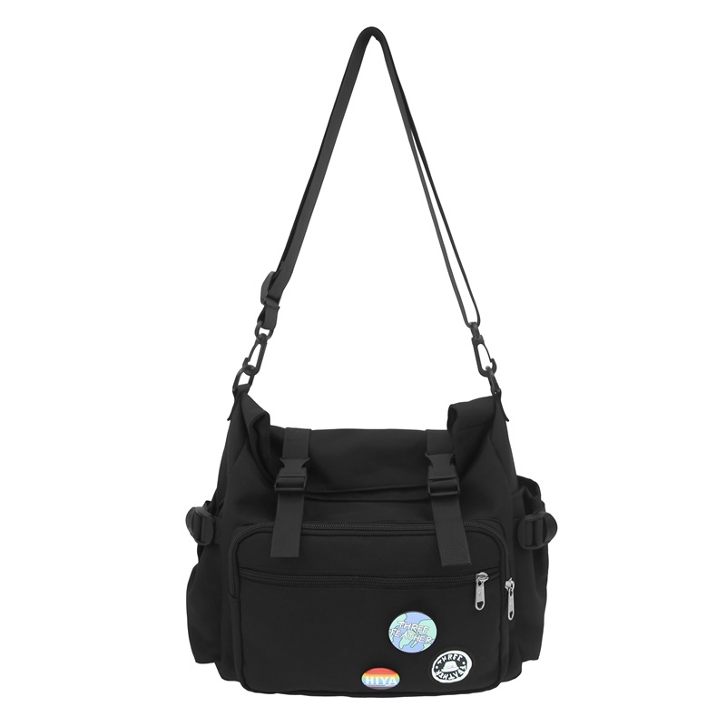 ins trendy crossbody bag for men 2024 New large-capacity student mailman bag, Korean-style workwear couple single-shoulder bag Item Picture