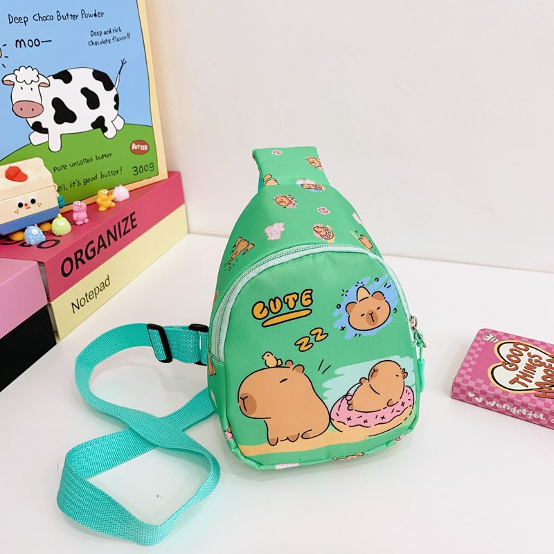 Wholesale of 2025 new fashionable and individualistic street travel storage bags, children's bags, casual and niche single-shoulder crossbody bags Specification drawing