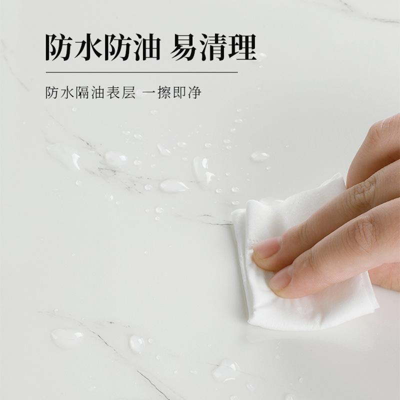 Self-adhesive wallpaper is pasted on the imitation tile marble wall for wall decoration to hide ugliness. The living room is waterproof and moisture-proof with thickened imitation aluminum-plastic panels Specification drawing