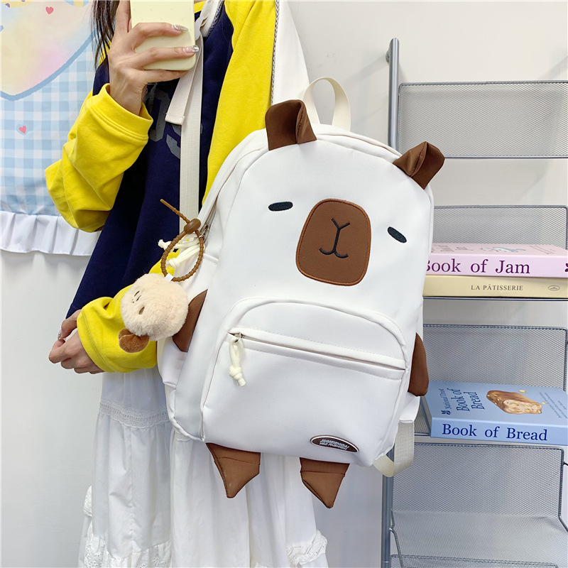 Japanese-style Instagram casual and versatile cartoon schoolbag, cute travel backpack for college students, and backpack for high school students full figure