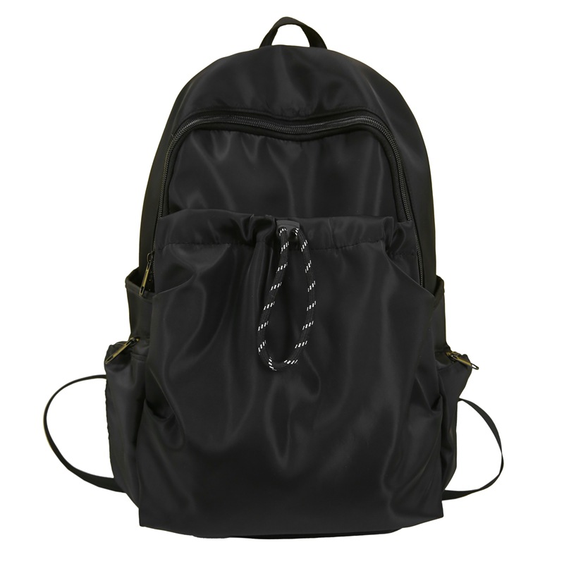 A new multi-purpose travel backpack for both men and women with a high aesthetic level. A Korean version of Instagram multi-pocket drawstring backpack with large capacity Item Picture