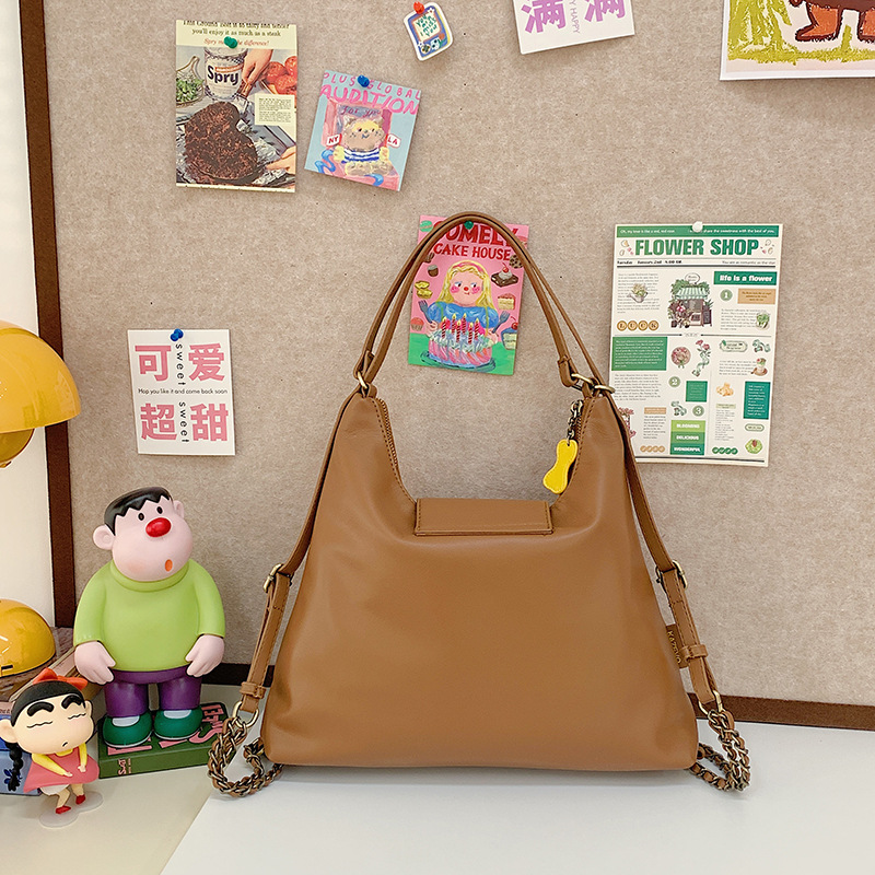 Casual commuting Tote bag for women, large-capacity 2024 new autumn and winter niche three-in-one bag, single-shoulder crossbody backpack Specification drawing