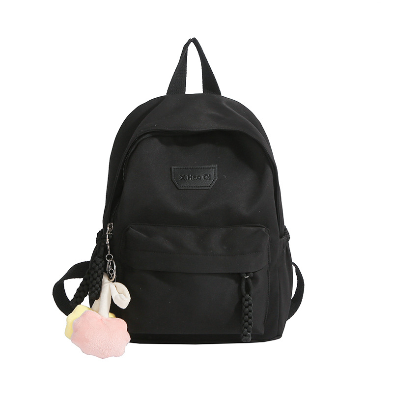 The new schoolbag is a simple and elegant one for junior high school students, a cute backpack for traveling, and a high level of appearance for female students on campus Item Picture