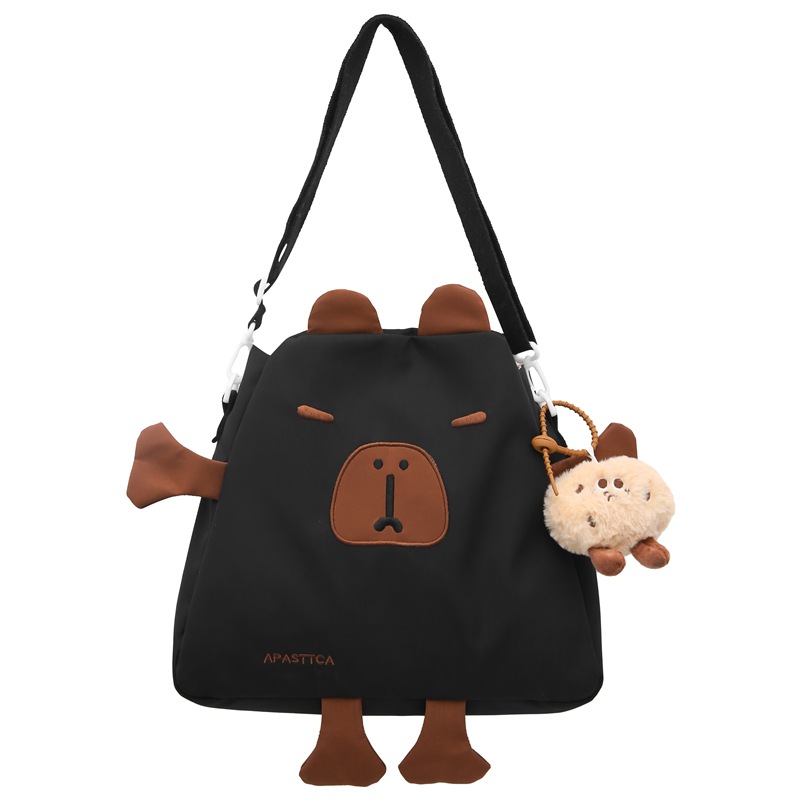 Cute little animal cartoon single-shoulder bag 2024 new style Japanese female student versatile large-capacity crossbody bag trend Item Picture