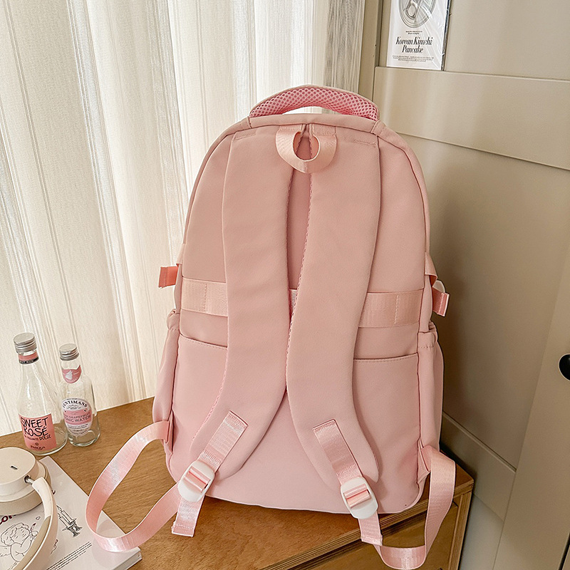 A new Japanese-style Instagram backpack with a high level of appearance, fresh and cute, multi-pocket, student casual and simple, large-capacity backpack Specification drawing