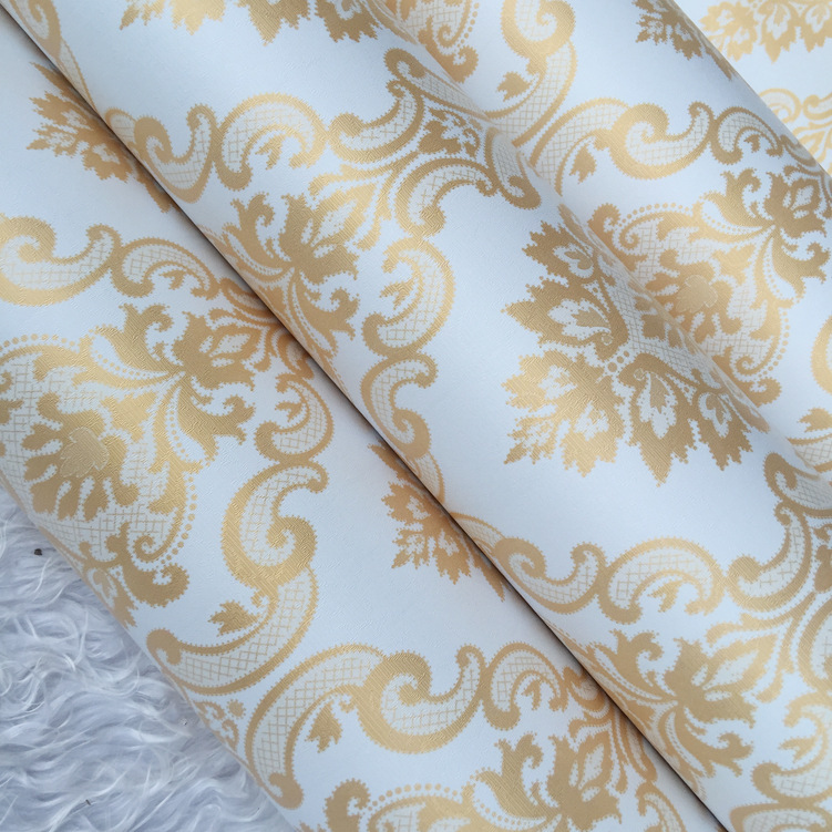 Film-style home decoration European-style self-adhesive wallpaper with self-adhesive Damascus pvc wallpaper for living room, bedroom and dining room color decoration film Specification drawing