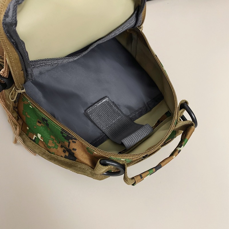 New 2025 Simple Tactical chest Bag, outdoor marching camouflage crossbody bag, men's chest bag, Mountaineering Lure bag Application Scenario
