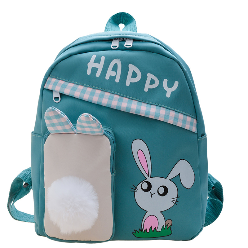2022 New Children's travel backpack, girls' schoolbag, printed little rabbit cartoon backpack Item Picture
